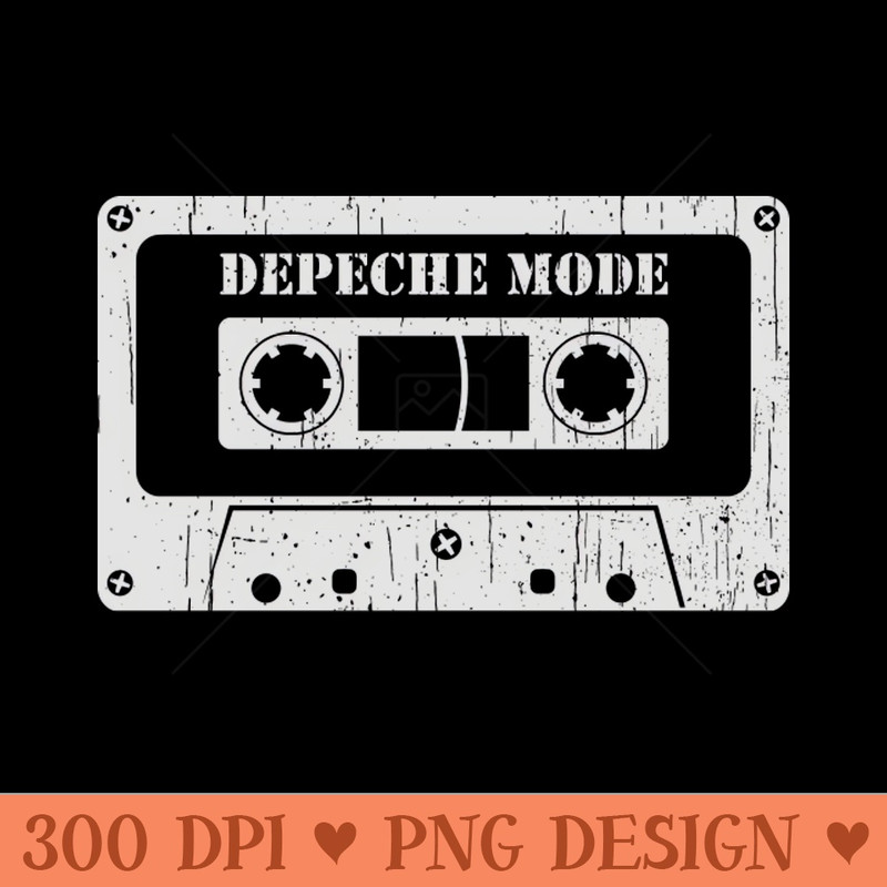 Depeche Mode - Vintage Cassette White - PNG Download Store - Popularity