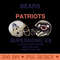 Bears vs Patriots 86 Classic Aesthetic - Digital PNG Download - Flexibility