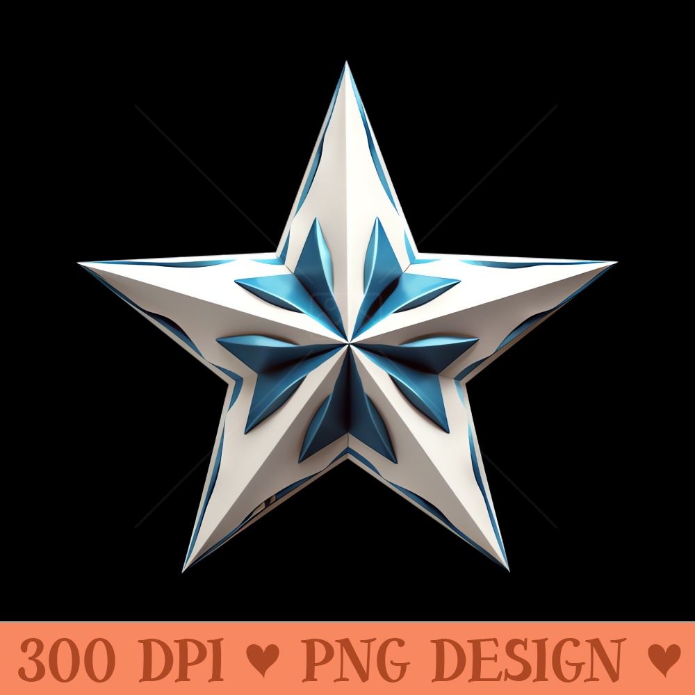Blue and White Dallas Star - PNG Download Website - Customer Support