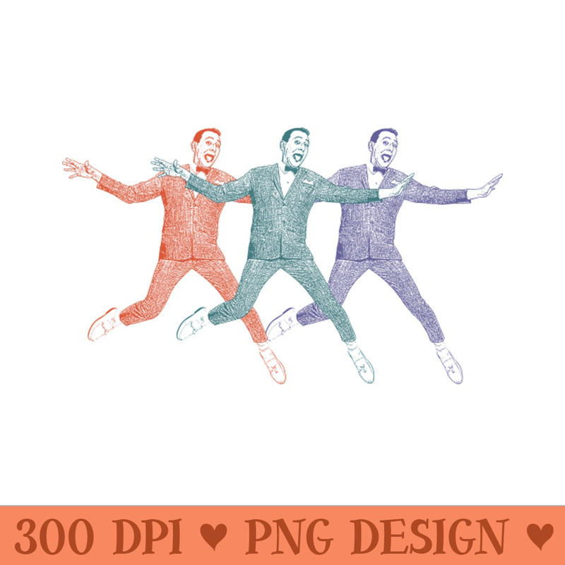 Pee Wee Herman  Vintage 80s Style - PNG Download Collection - Unique