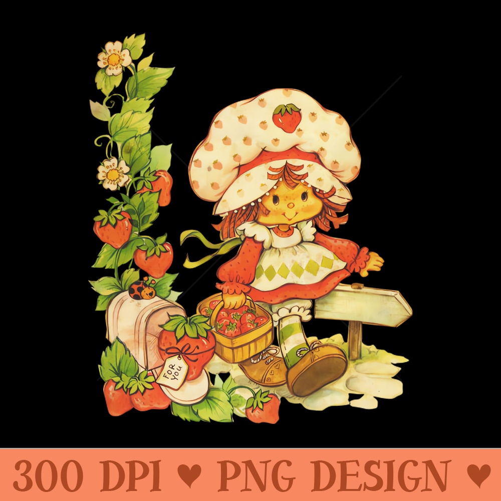Vintage Strawberry For You - Premium PNG Downloads - Professional Design