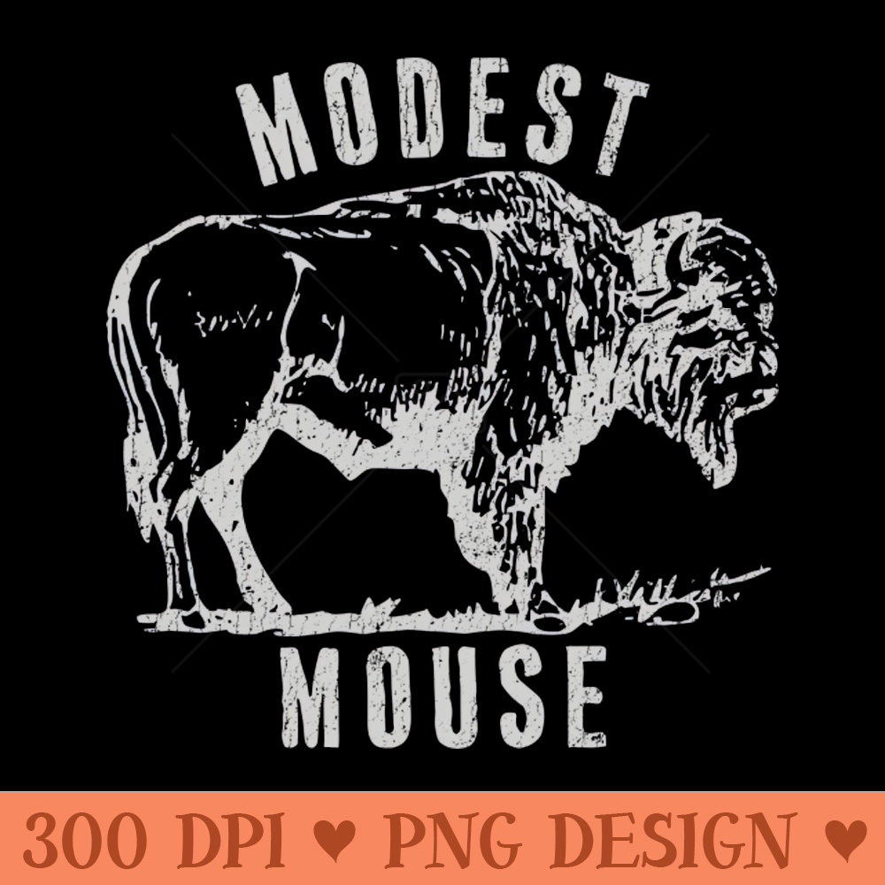 Modest Mouse Vintage - PNG Clipart - High Quality 300 DPI