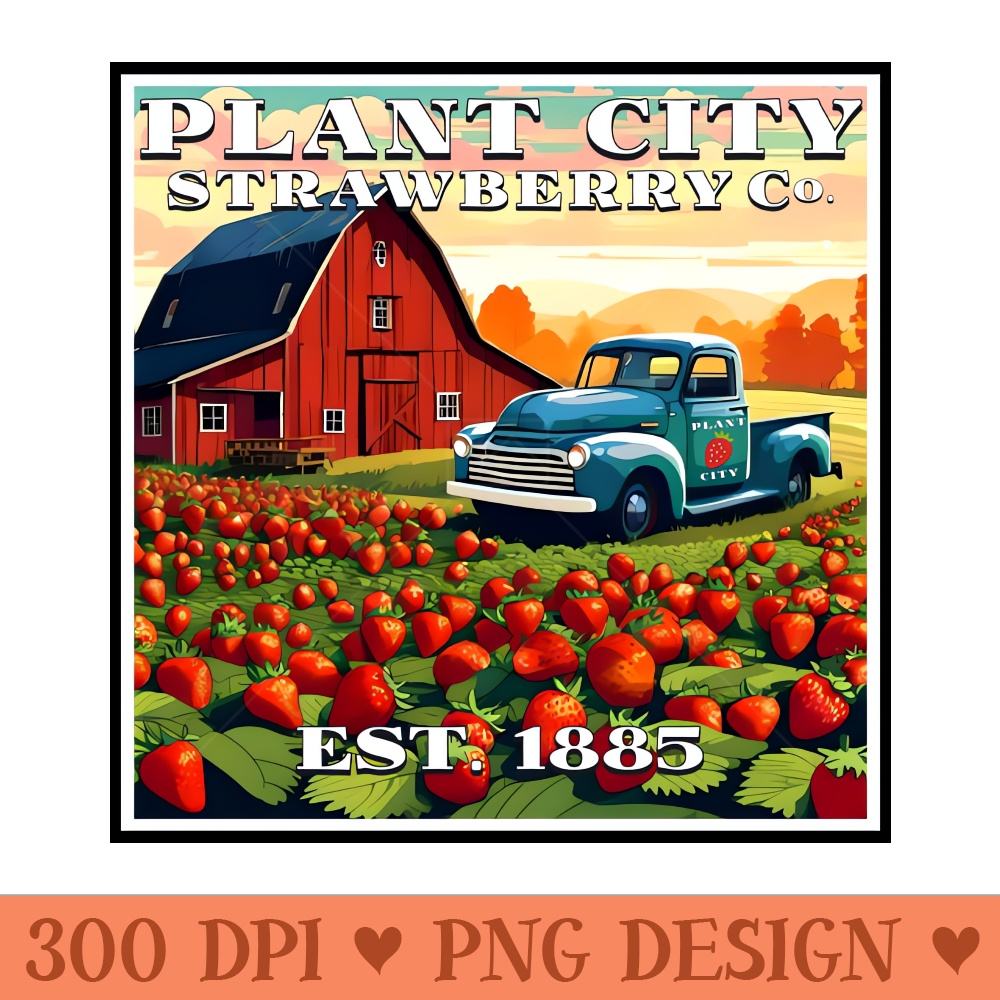Plant City Strawberry Company - Plant City, Florida - Free PNG Downloads - Professional Design