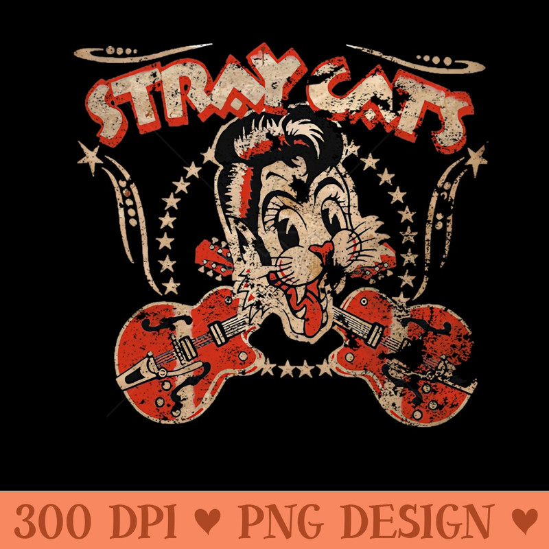STRAY CATS VINTAGE EXCLUSIVE - Digital PNG Files - Latest Updates