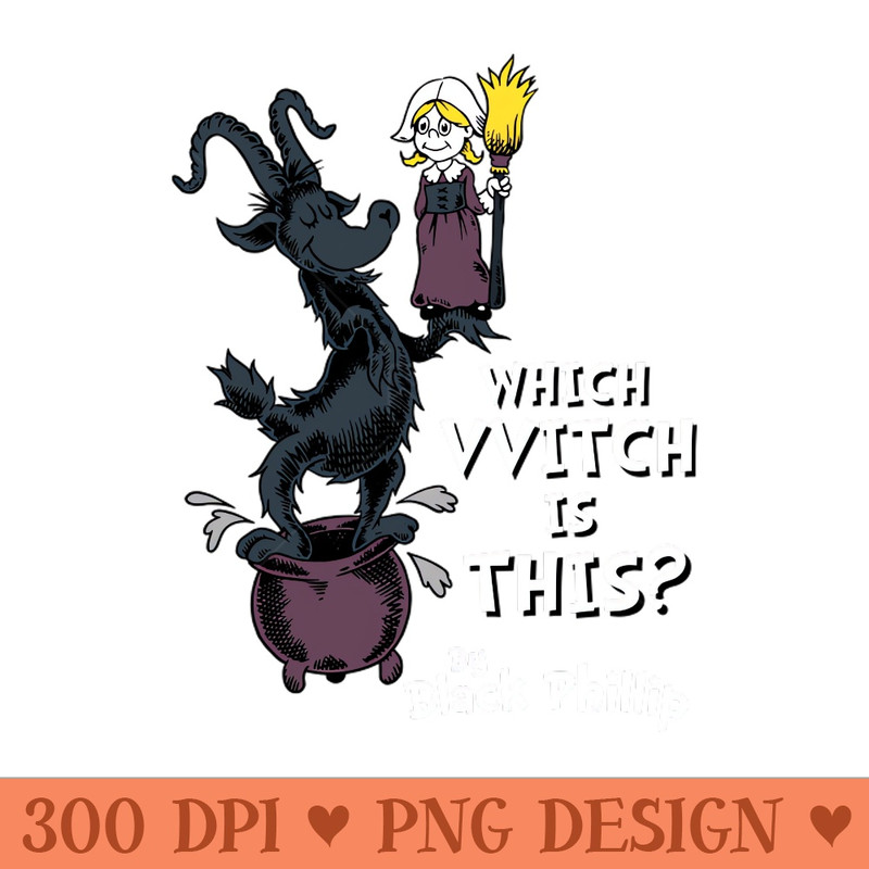 Which VVitch - Black Phillip Goat - Children's Book - Sublimation PNG - Variety