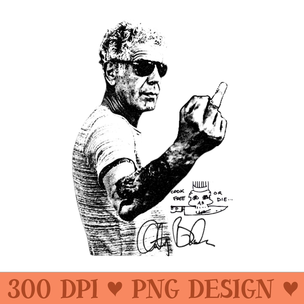 Anthony Bourdain Classic - PNG Artwork - Customer Support