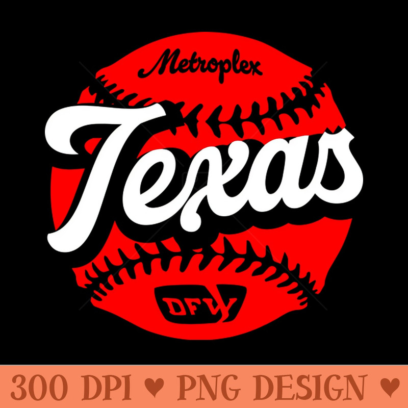 Texas Baseball - Downloadable PNG - Customer Support