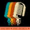 retro hip hop microphone - Instant PNG Download - Customer Support
