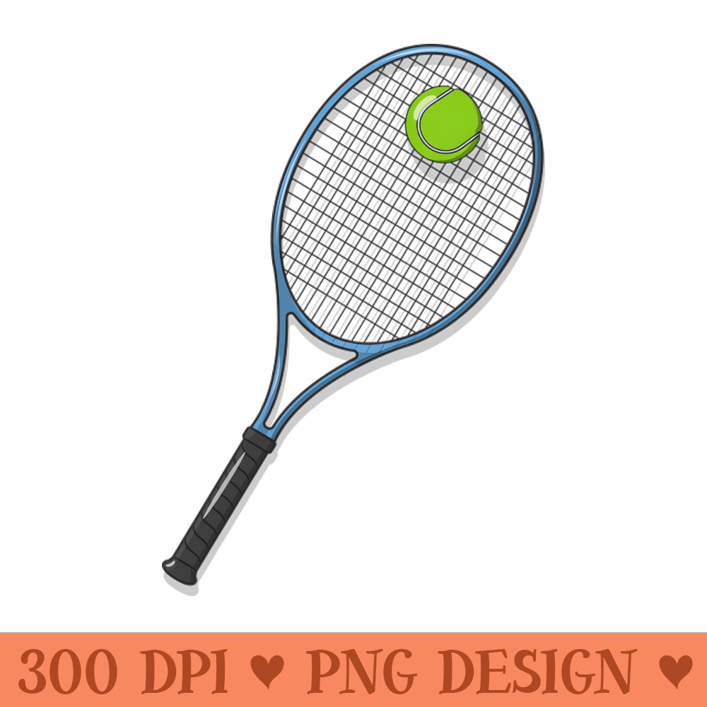 Tennis Racket and Ball - PNG Download - Unique