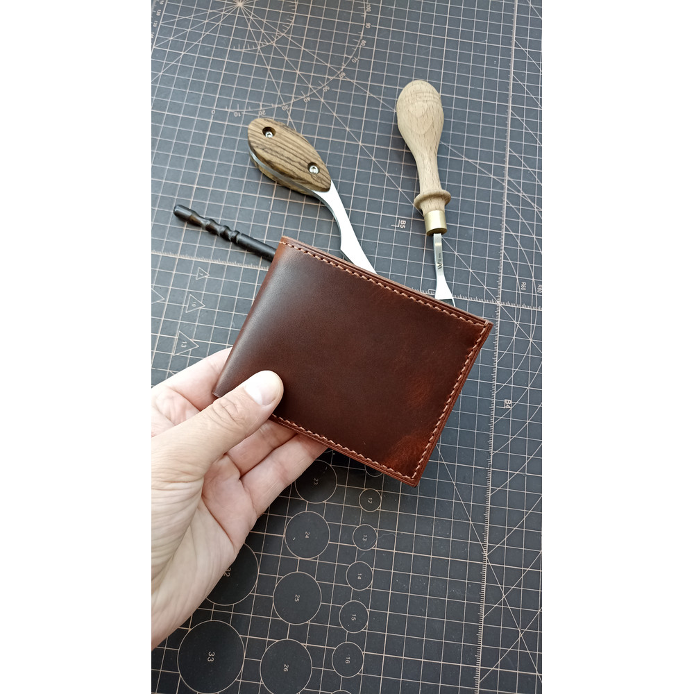 Leather Bifold Wallet Pattern PDF With 4 Mm Pitch PDF Pattern Leather Mens Wallet 3