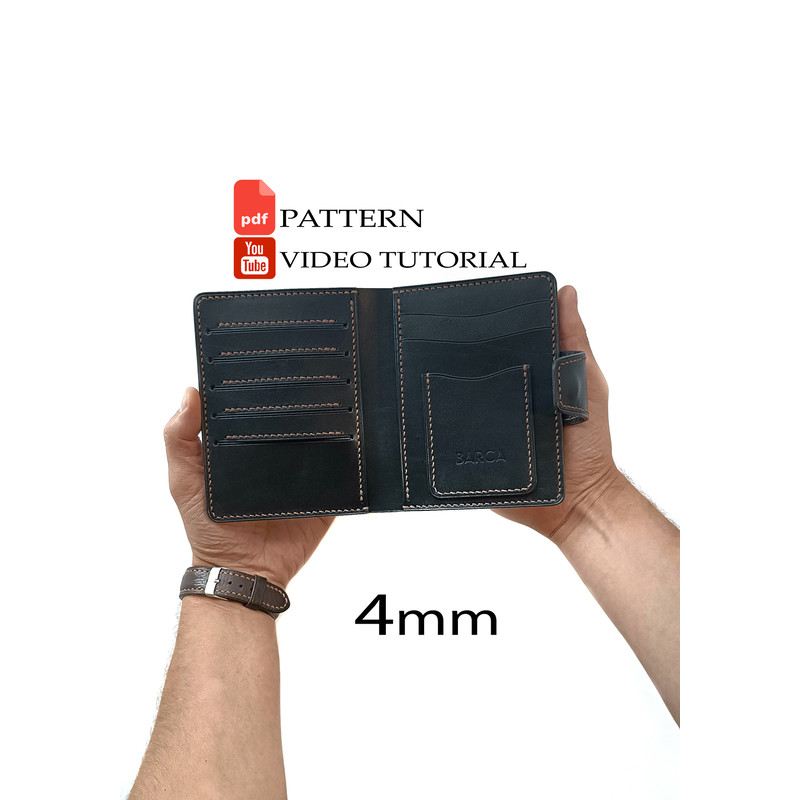 PDF Pattern  Wallet With Sections For Passports And Documents Download PDF PDF And Video Tutorial 0