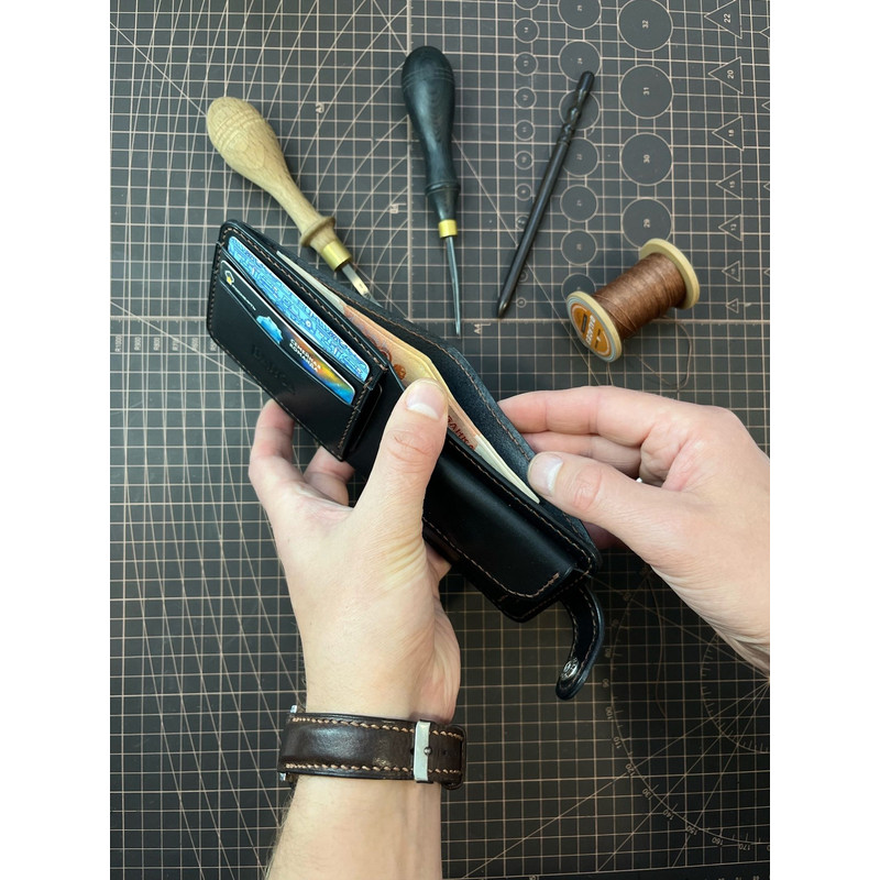 PDF Pattern Bifold Wallet Download PDF Video TUTORIAL Punch Pitch 5 Mm 4