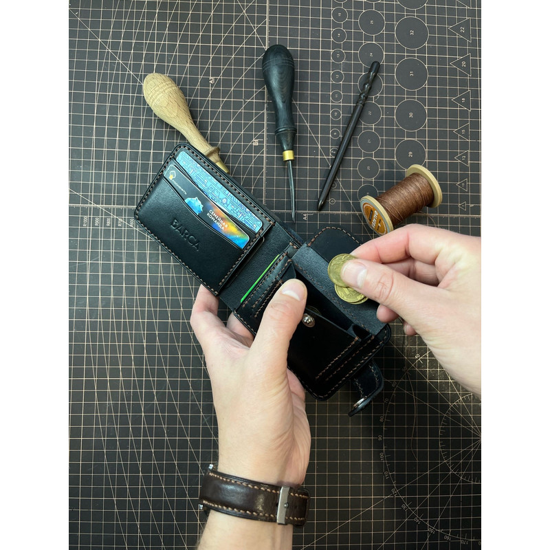 PDF Pattern Bifold Wallet Download PDF Video TUTORIAL Punch Pitch 5 Mm 5