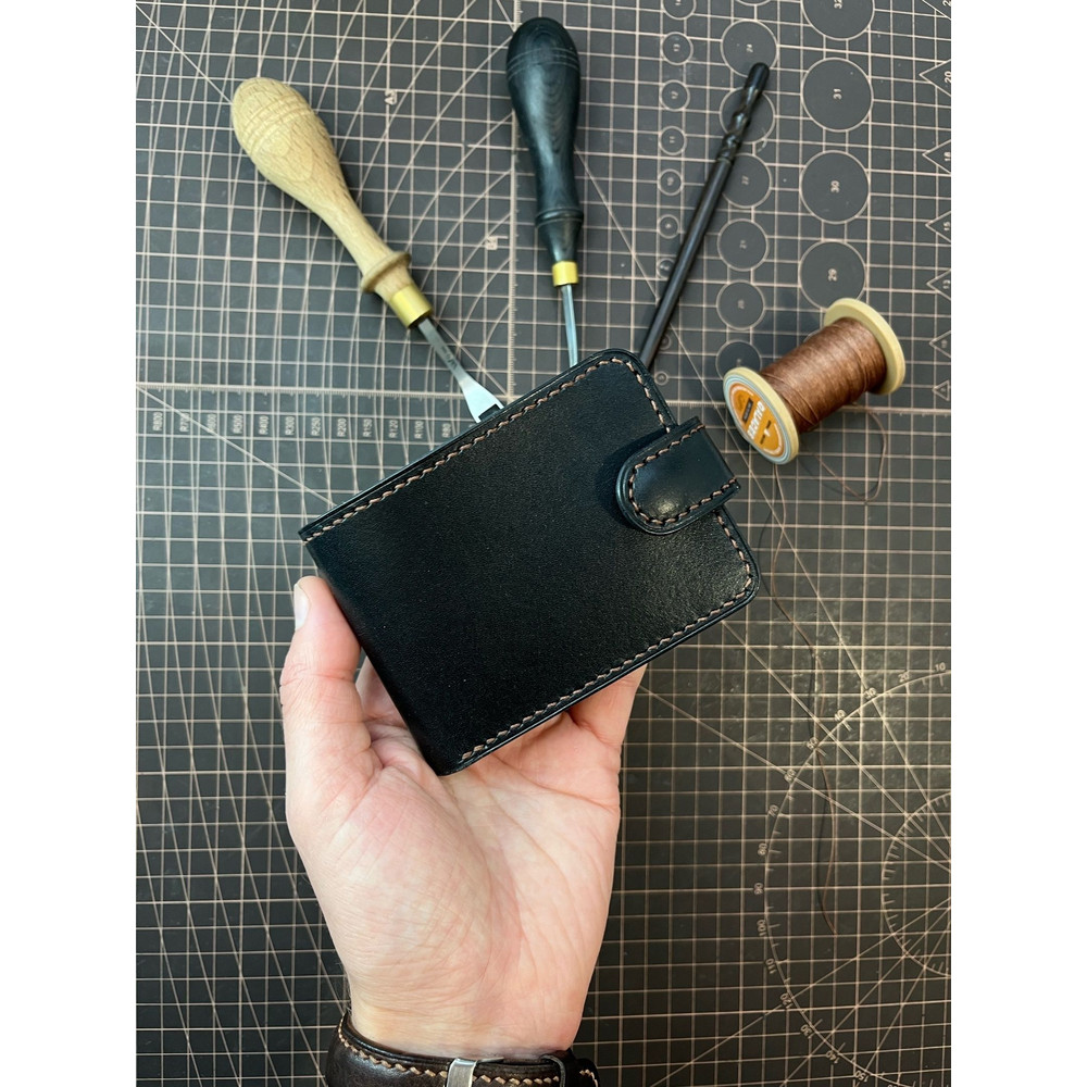 PDF Pattern Bifold Wallet Download PDF Video TUTORIAL Punch Pitch 5 Mm 2