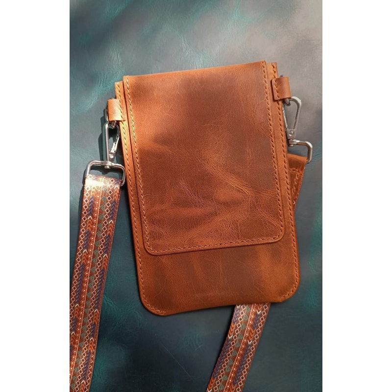 PDF Pattern Phone Bag Pattern Of A Small Womens Leather Bag Download PDF And Video Tutorial Punch 3