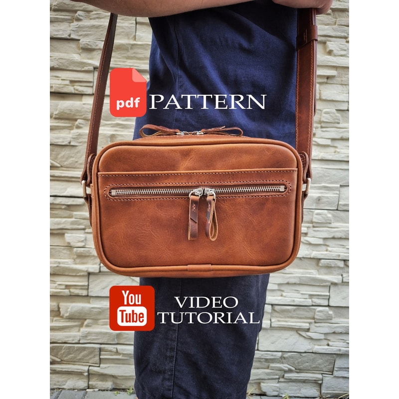 PDF Mens Crossbody Bag Pattern Download PDF 0