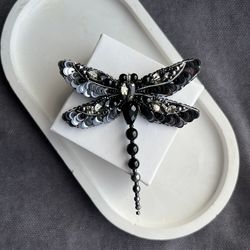 Dragonfly brooch handmade beaded