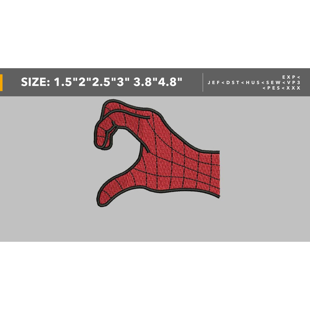 Spider Hand Embroidery File 6 Sizes 0