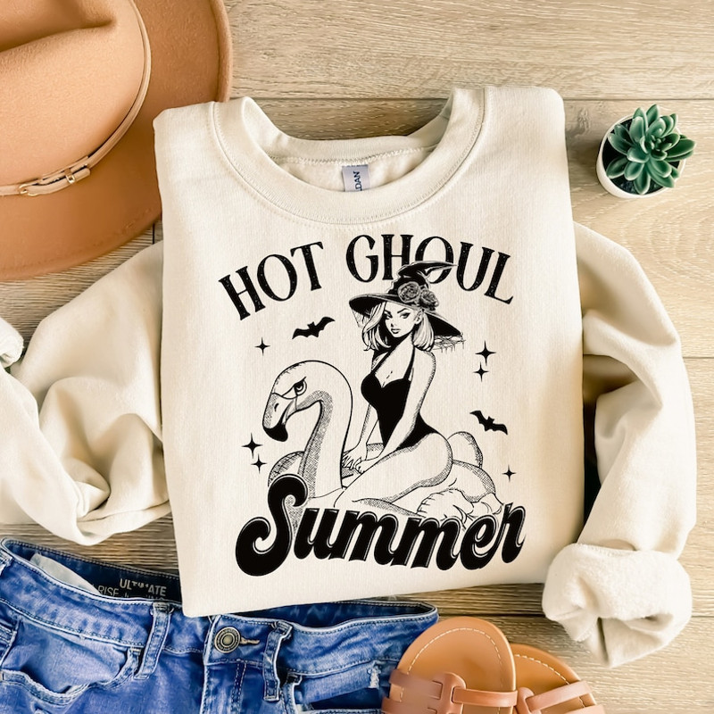 Hot Ghoul Summer Png, Halloween Png, Funny Sarcastic Png, Goth Girl, Beach Png, Spooky Mama Png, Trendy Summer Png, Summer Vibes Png, Witch2.jpg
