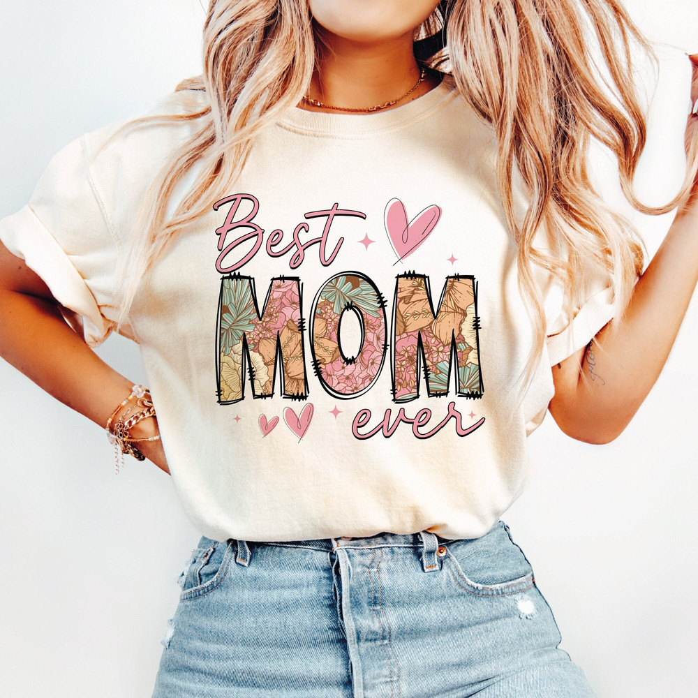 Best Mom Ever PNG, Floral Mama Png, Mom With Floral Png, Mother's Day png, Mom png, Mother's Day Gift, Sublimation Designs, Png.jpg
