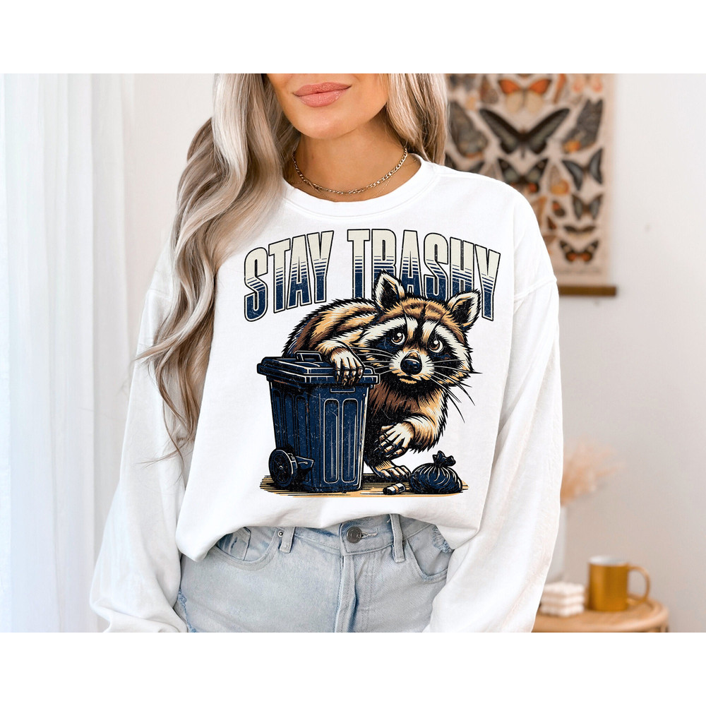 Stay Trashy PNG, Funny Raccoon png, Opossum png, Retro png, Skunk png, Funny Animals png, Animals Lover png, png designs.jpg