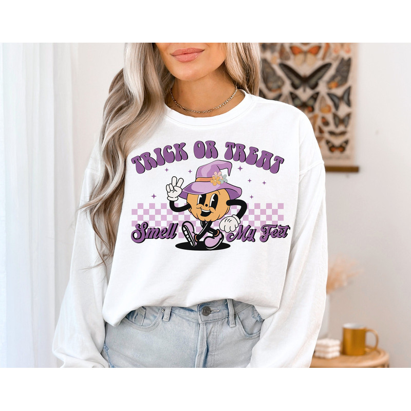 Trick or treat PNG- Sublimation Digital Download,Halloween sublimation,Halloween png,kids Halloween png, Retro Halloween png, Mini png.jpg