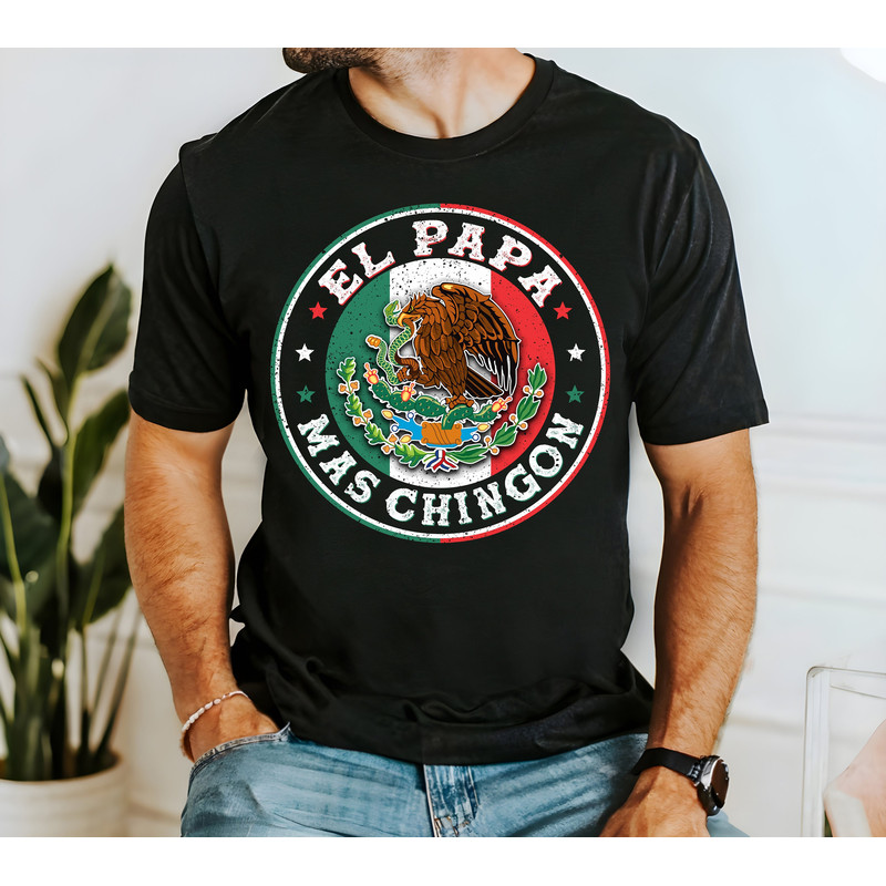 El Papa Mas Chingon PNG Design, Mexican Dad T-Shirt Design, Mexico T shirt Sublimation Design, Fathers day png, Mexican dad.jpg