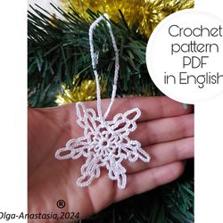 Snowflake  96 Christmas crochet pattern , crochet Snowflake pattern , crochet pattern , Irish Crochet , Motif crochet ,