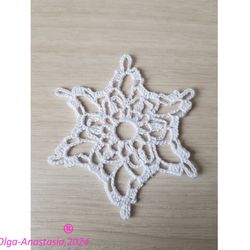 Snowflake  85 Christmas crochet pattern , crochet Snowflake pattern , crochet pattern , Irish Crochet , Motif crochet ,