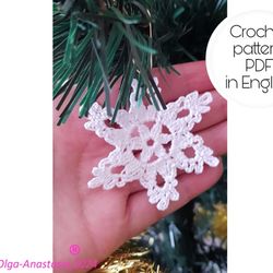Snowflake  89 Christmas crochet pattern , crochet Snowflake pattern , crochet pattern , Irish Crochet , Motif crochet ,