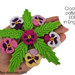 Crochet pattern - table decor crochet pattern , decor crochet pattern , crochet flower pattern
