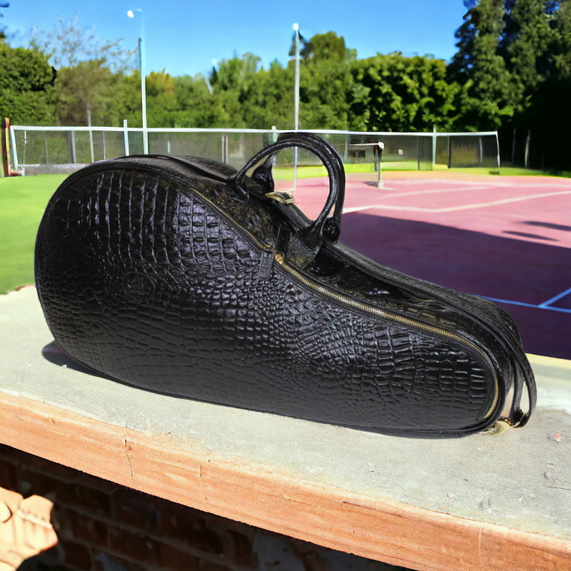 Tennis Bag for 2 rackets crocodile leather 2.jpg