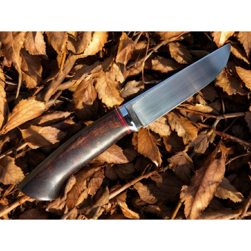 Cowboy Handcrafted Knife For Outdoorsmen Full Tang Blade With Wood Handle Leather Sheath With Flo 3