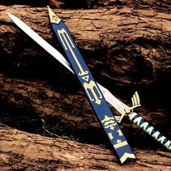 custom hand forged stainless steel the legend of zelda full tang skyward link's master sword with scabbard-costume armor