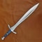 Custom Handmade Carbon Steel Blade Celtic Leaf Sword Hunting Sword Camping 1