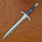 Custom Handmade Carbon Steel Blade Celtic Leaf Sword Hunting Sword Camping 2