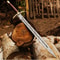 Damascus Viking Sword Custom Hand Real Damascus Steel Long Battle Ready Sword 3