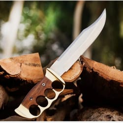 custom handmade d2 steel tactical bowie hunting knife comes with sheath