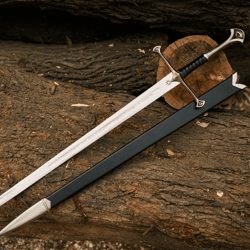 anduril sword replica - lord of the rings inspired decor & gift for fans - cosplay lovers and the hobbit fans
