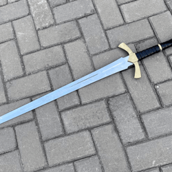 goldryn sword | throne of glass replica – regal ruby inlay fantasy sword for display