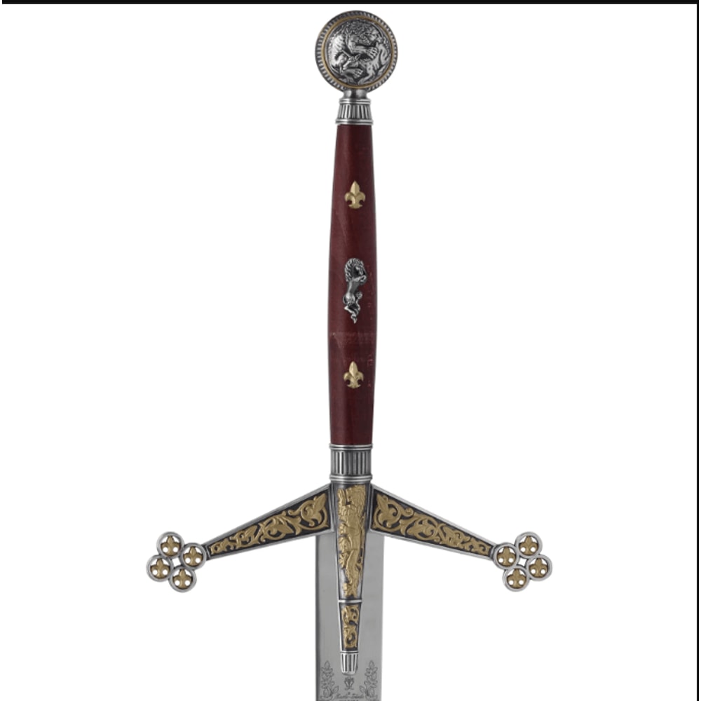 Scottish Claymore Sword Marto Of Toledo Spain 24K Gold Engraved Highland Sword 1