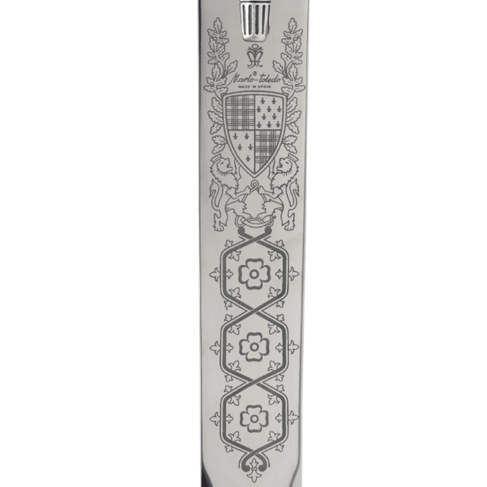 Scottish Claymore Sword Marto Of Toledo Spain 24K Gold Engraved Highland Sword 2