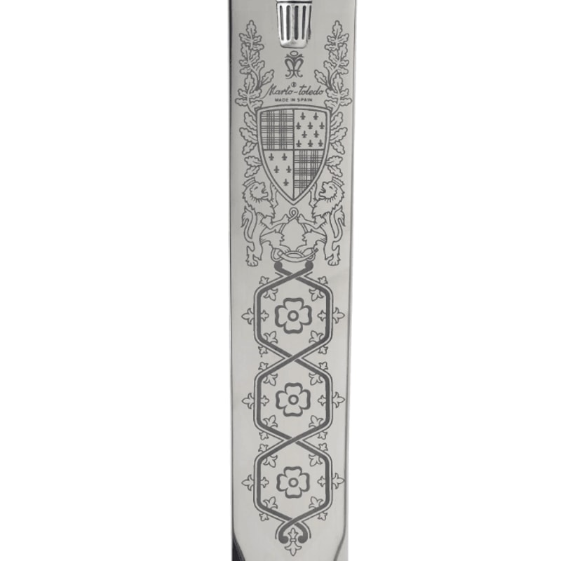 Scottish Claymore Sword Marto Of Toledo Spain 24K Gold Engraved Highland Sword 2