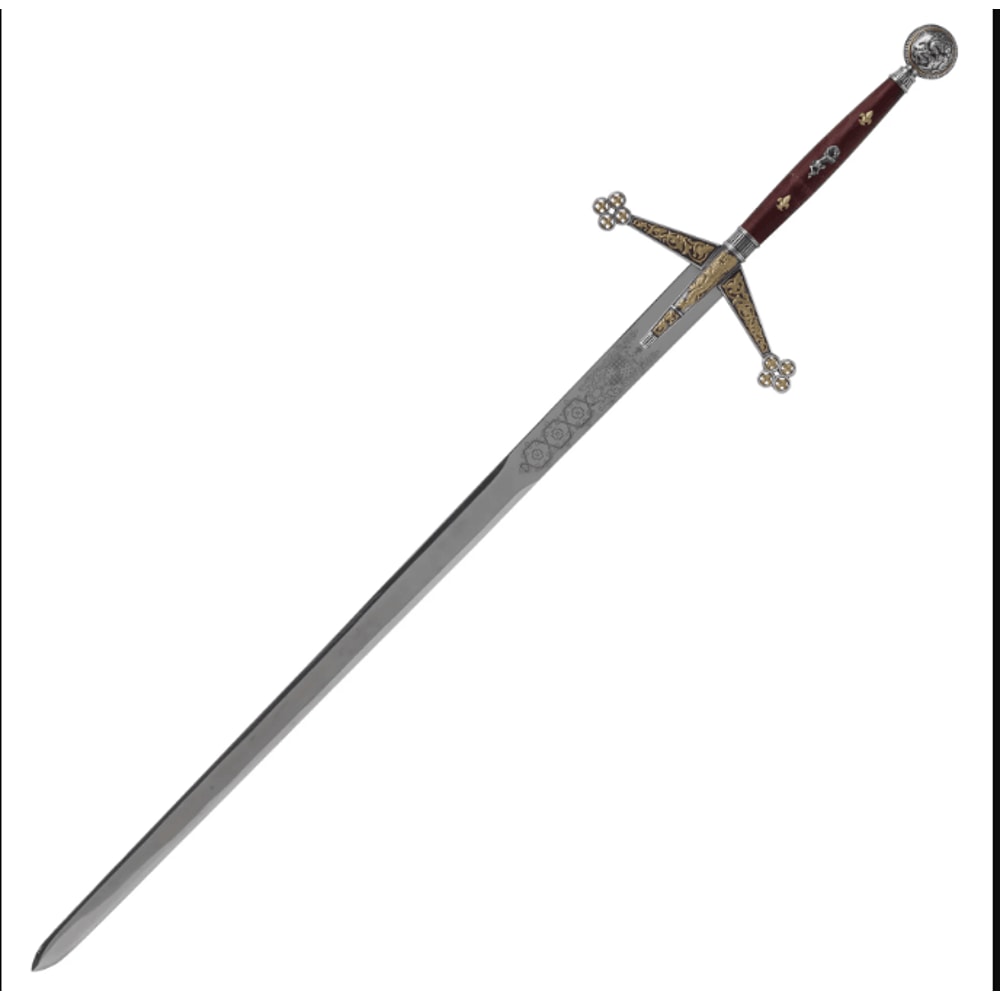 Scottish Claymore Sword Marto Of Toledo Spain 24K Gold Engraved Highland Sword 0