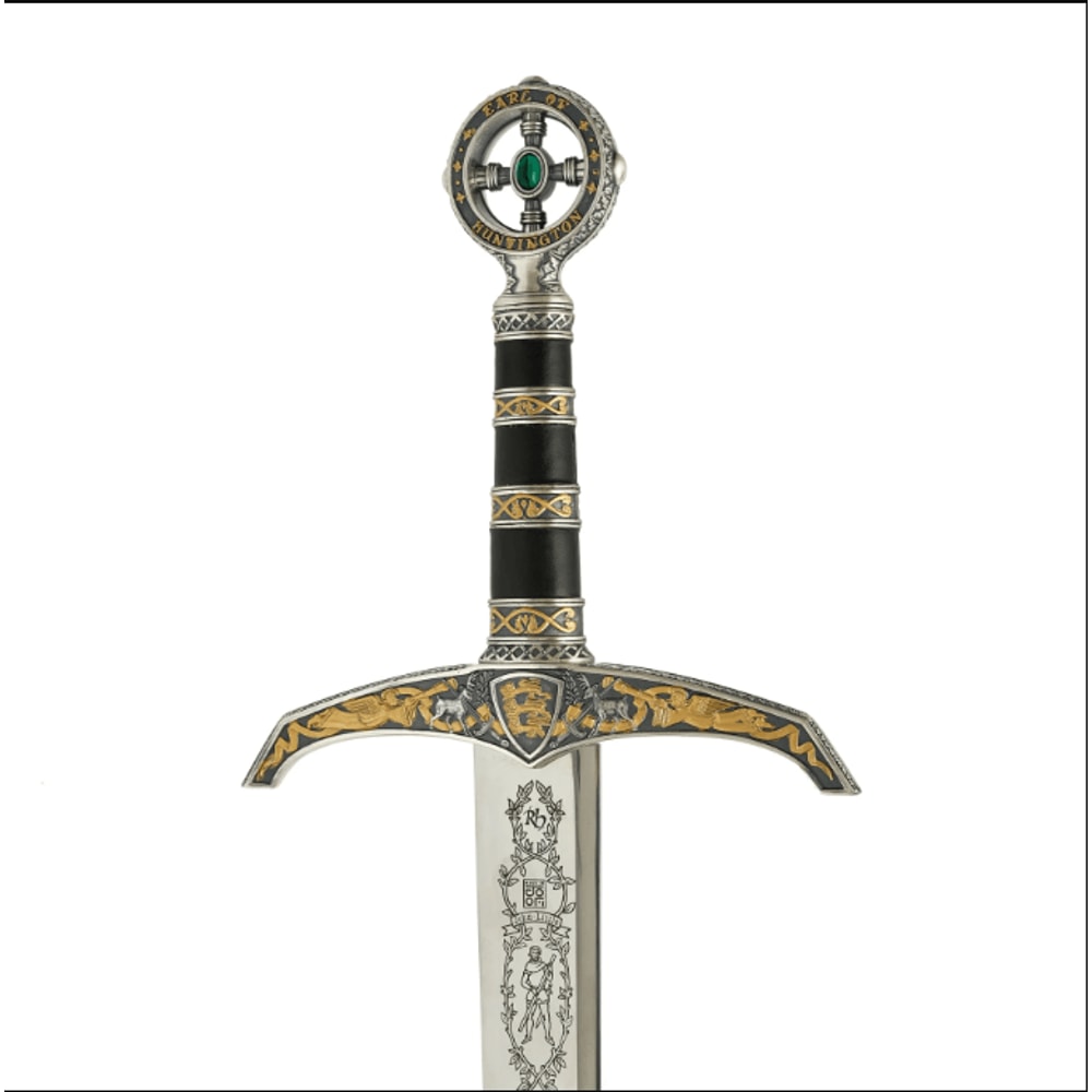 Robin Hood Fantasy Sword Marto Toledo Steel Black Gold Engraved Blade 1