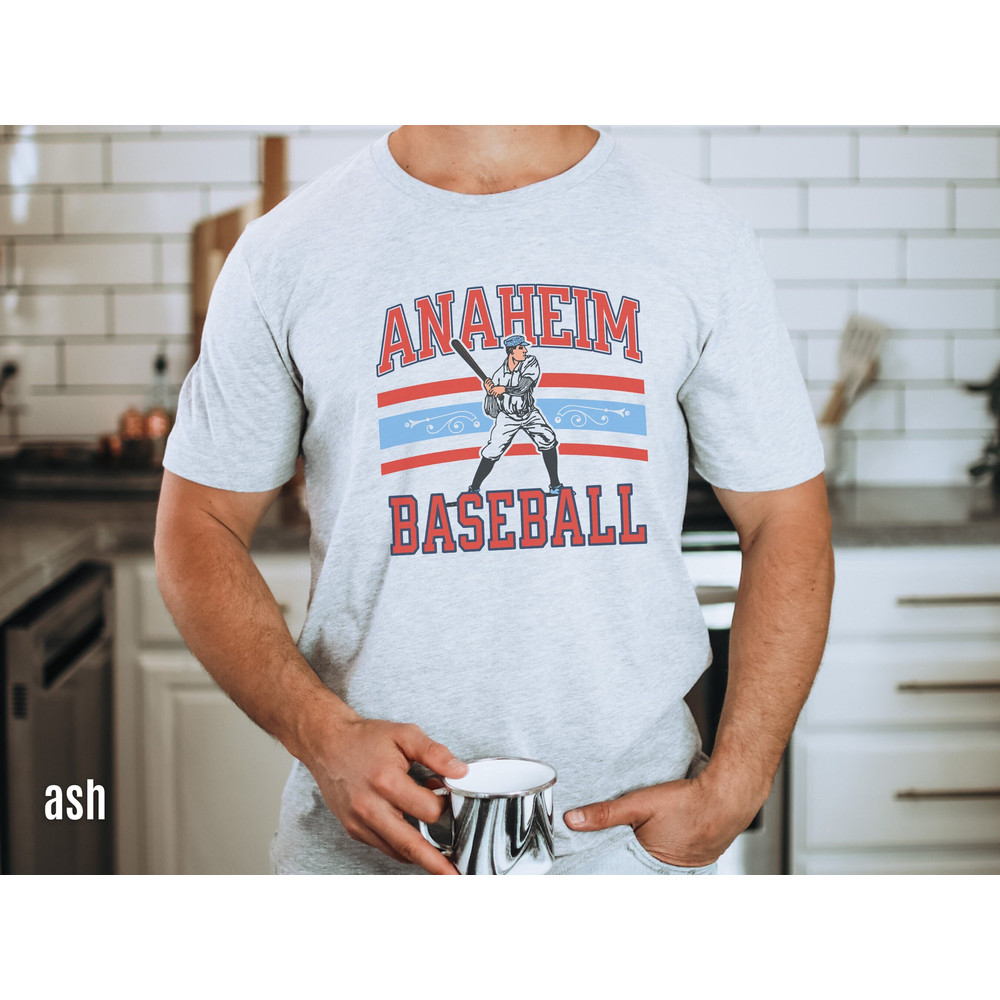 Anaheim Baseball Player Shirt, Retro 90s Throwback Shirt, Vintage Style Base Ball T-shirt, Gameday Apparel, LAA Sports Fan Gift Idea.jpg