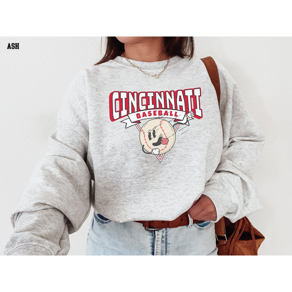 Cincinnati Sweatshirt, Retro Style, Vintage Style Shirt, 90s Cartoon Throwback Sweatshirt, CIN, Baseball, Sports Fan Gift Idea.jpg