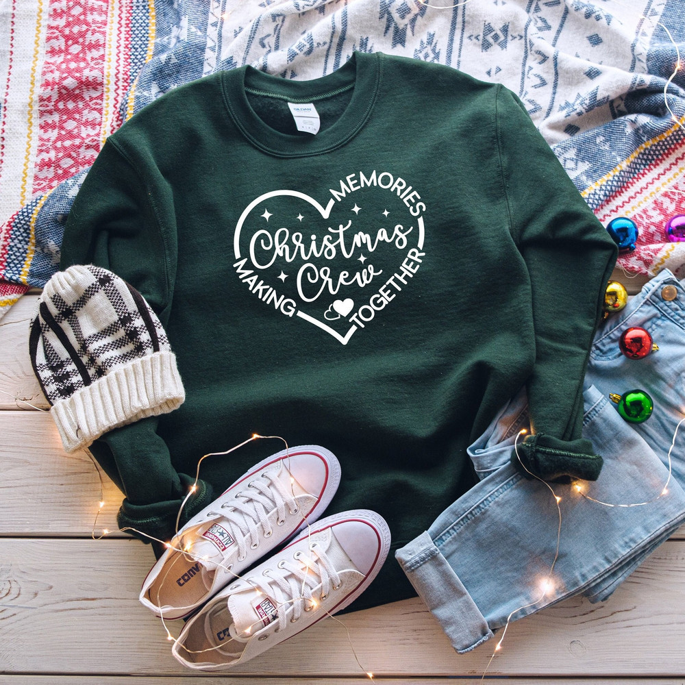 Christmas Crew Crewneck Sweatshirts, Family Matching Christmas Shirt, Christmas Matching T-Shirt, Christmas Family Vacation, Winter Sweater.jpg