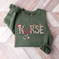 christmas nursing sweatshirt, nurse stethoscope sweatshirt, nursing school t-shirt, nicu nurse christmas shirt, nurse sh