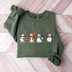 christmas snowman sweatshirt, merry christmas sweatshirt, christmas crewneck sweatshirt, family christmas sweater, funny
